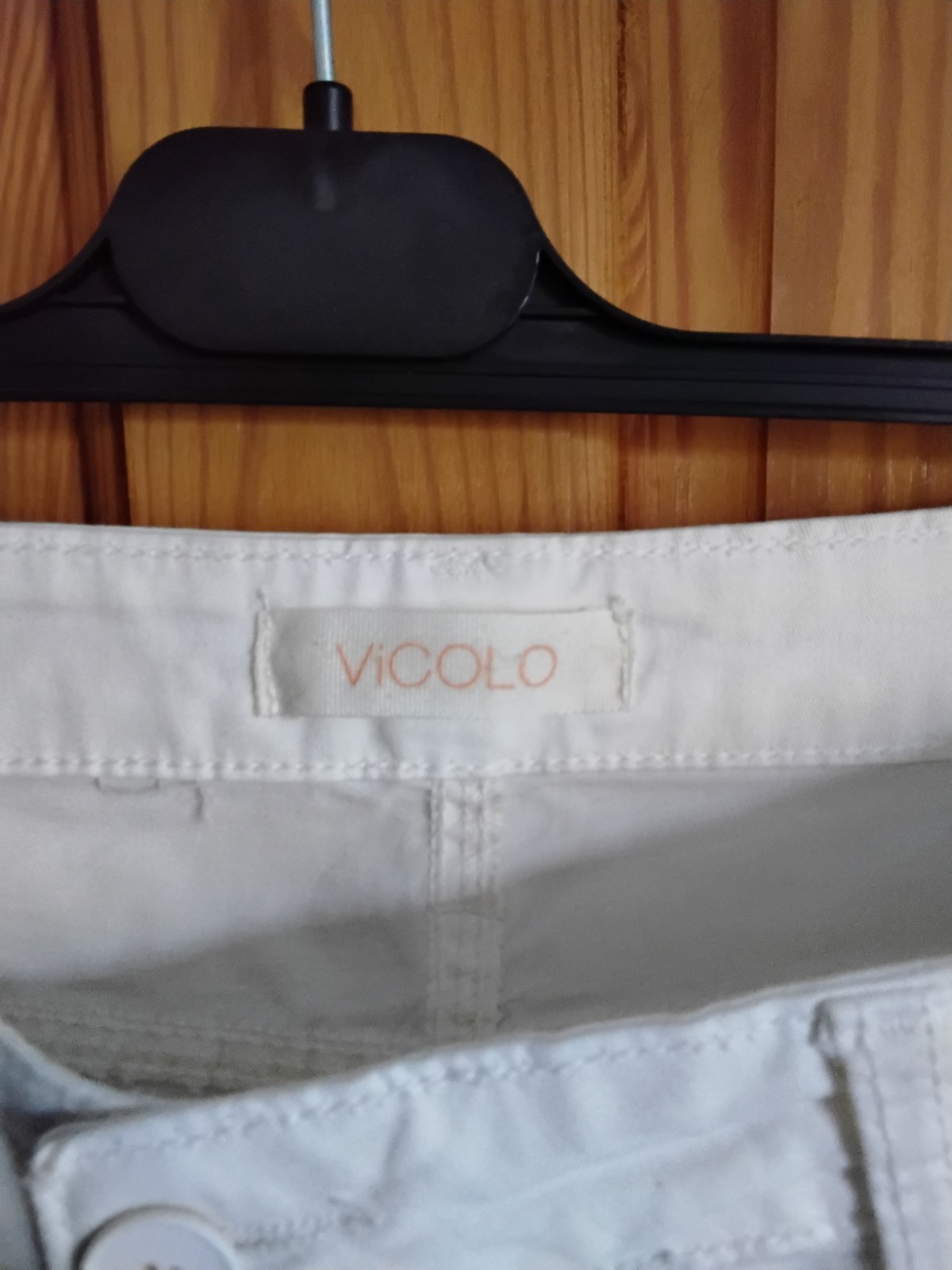 Vicolo White Skinny Slim Stretch Denim Trousers M 12W 12L Made in Italy image 3