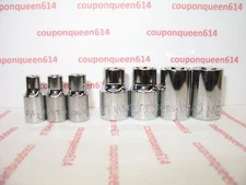 Set of 7 Craftsman 1/4" & 3/8” Drive External Torx Sockets 6 Point - Brand New