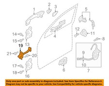 HYUNDAI OEM 10-15 Tucson Front Door Lock Hardware-Door Check 793802S000
