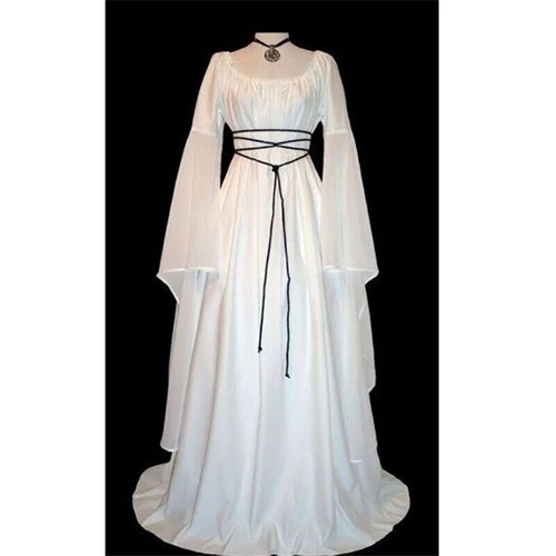 Renaissance Medieval Witch Fancy Dress Costume Gothic Women Victorian Witch - Picture 6 of 17