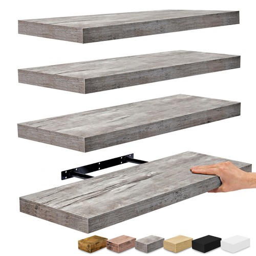 Sorbus 24 Inch Wall Mounted Floating Shelves for Wall Décor and Storage - 4-Pack - Picture 28 of 39