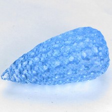 59.50Cts Elegants Natural Baby Blue Topaz Briolette Honeycomb Cut With Hole Gem