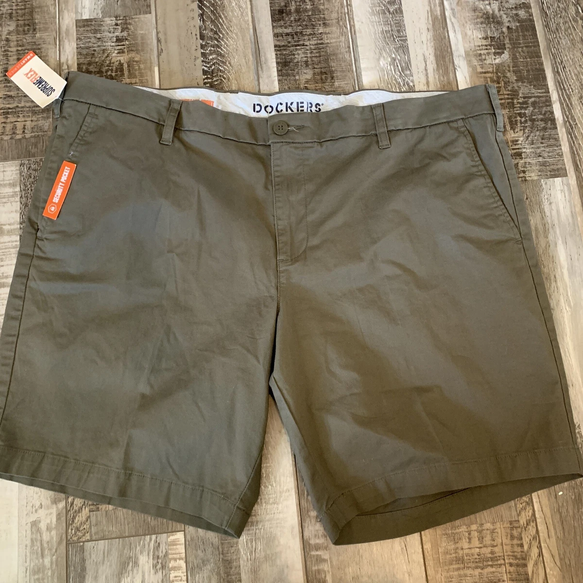 Men s Dockers Ultimate Supreme Flex Stretch Solid Shorts Olive