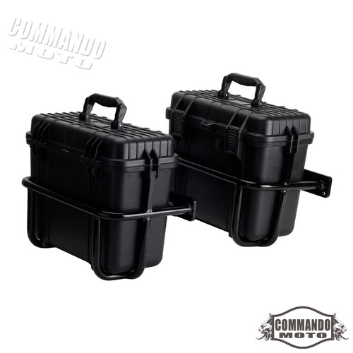 Side Cases + Brackets for Harley Softail FXBR FLFB Street Bob FXBB FXBBS 2018-24 - Picture 3 of 10
