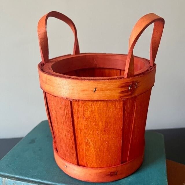 Bushel Basket with Handles, Wooden