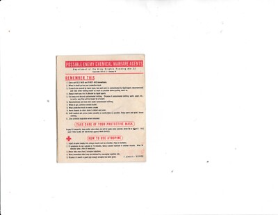 possible enemy chemical warfare agents pocket guide 1952 by US Army