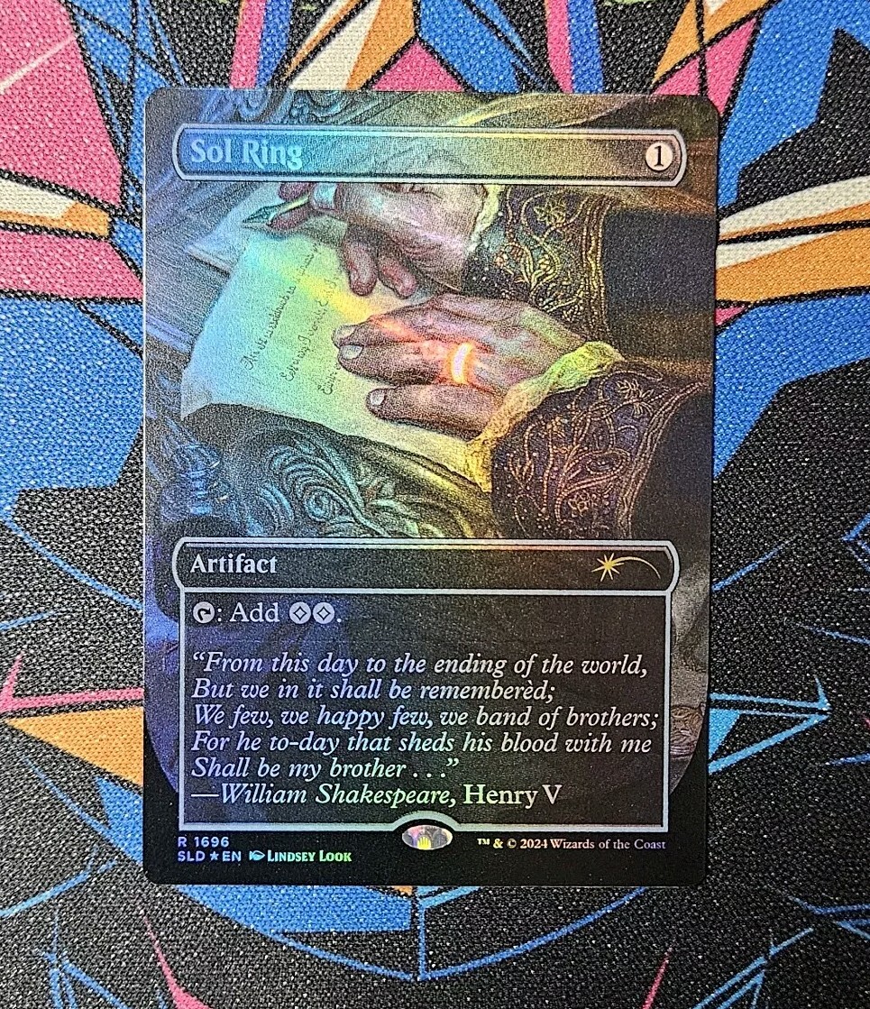 Sol Ring NM Rainbow Foil MTG Secret Lair SLD Sheldon Unplayed