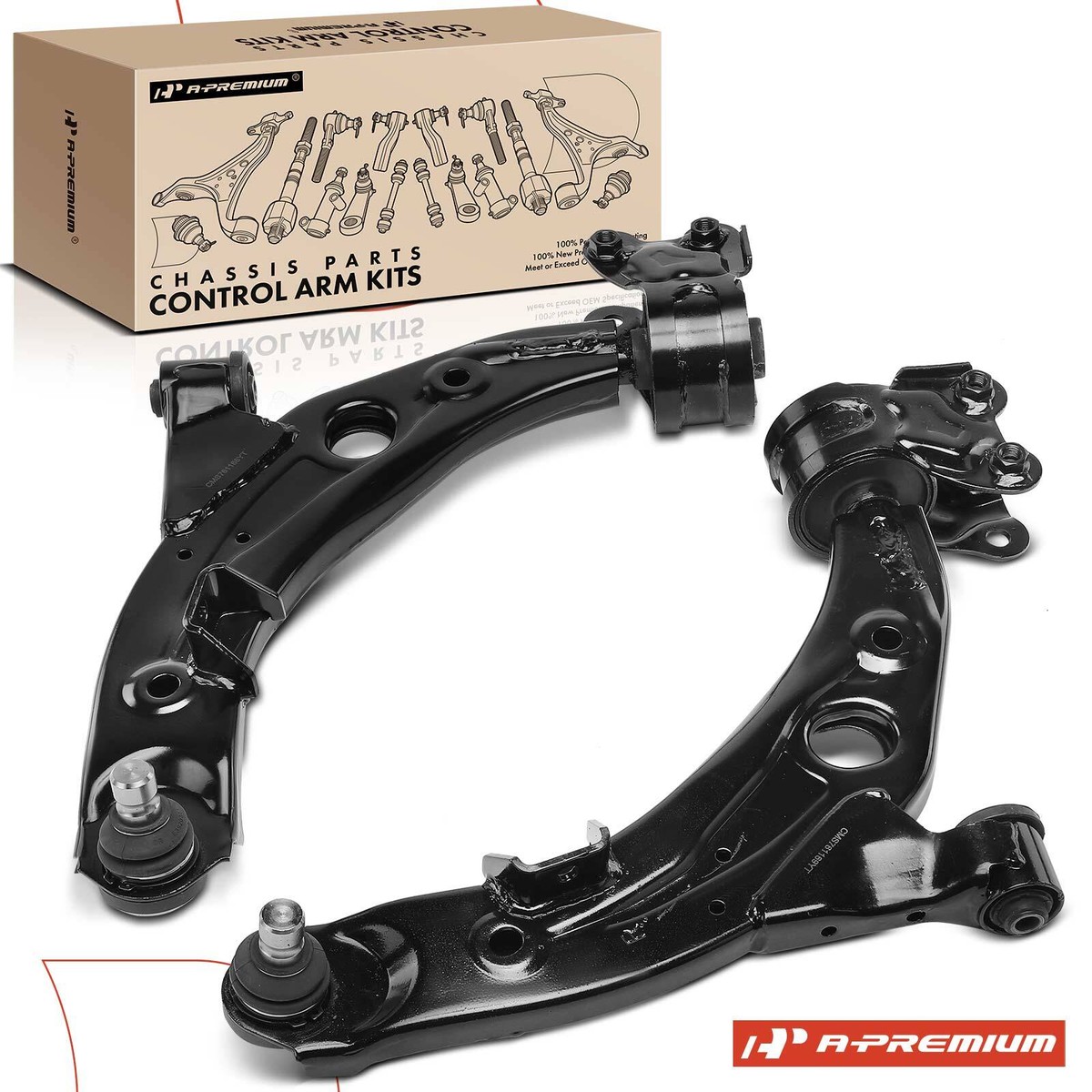 パーツ ca A-Premium 2x Front Lower Control Arm & Ball Joint Kit for Mazda CX