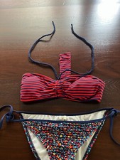 Braguita De Bikini Brasileña Con Lazo Lateral En Color Ladrillo - Bottom Madras Bandeau - Rio De Sol