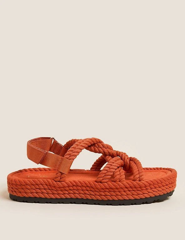 M&s orange store sandals