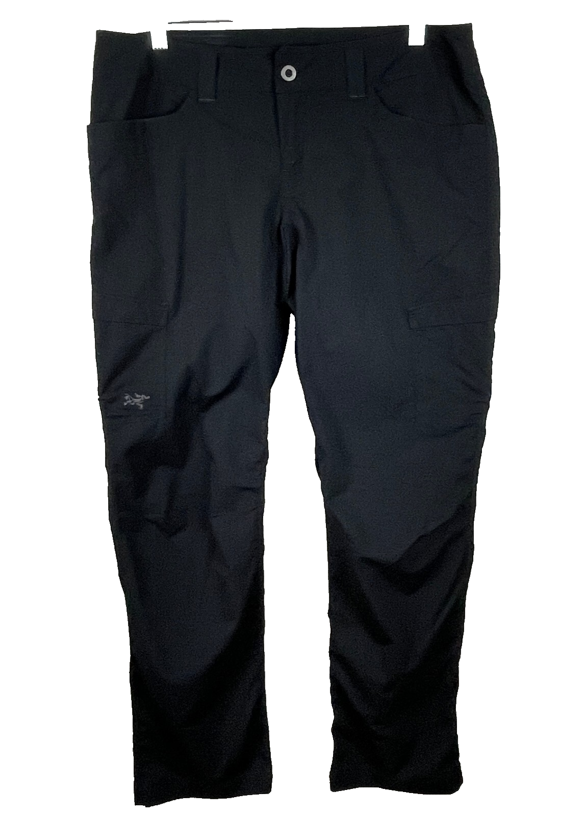 ARC'TERYX Arcteryx Pantaloni Parapetto Donna Taglia 10 Nero Outdoor Escursionismo Gorpcore Asciugatura Rapida