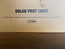 12 Pack Volisun Solar Post Light