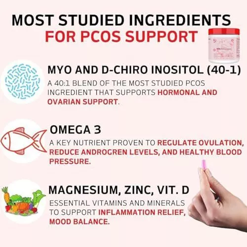 Happy hormon PCOS Multivitamin, Hormone Balance for Women-Cycle Support - Bild 4 von 6