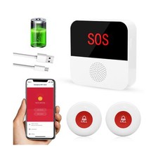 WiFi Rechargable Smart Wireless Caregiver Pager Call Button System Nurse Call...