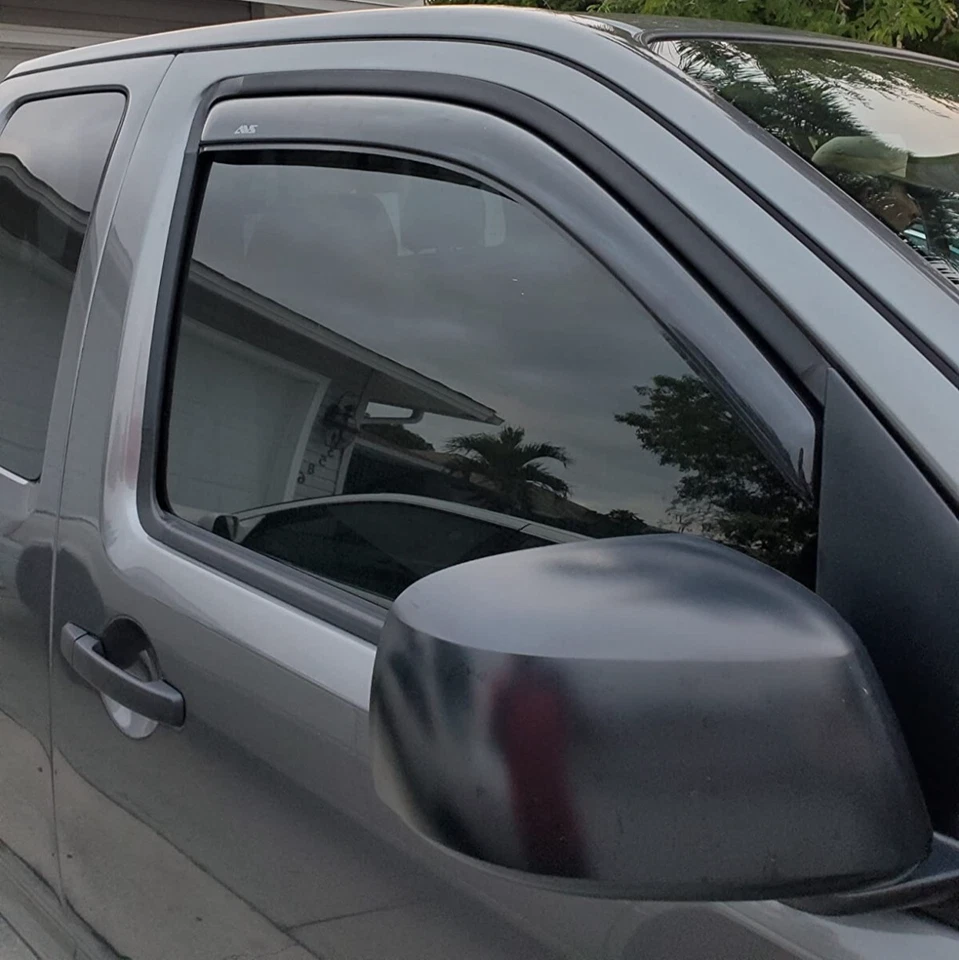 Protetores de chuva AVS no canal viseiras de ventilação sombra para 05-2021 Nissan Frontier Ext Cab - Imagem 4 de 4