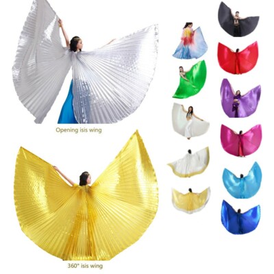 Isis Wings Belly Dance Dancing Costume Props Acessories Show Wings & Sticks &Bag