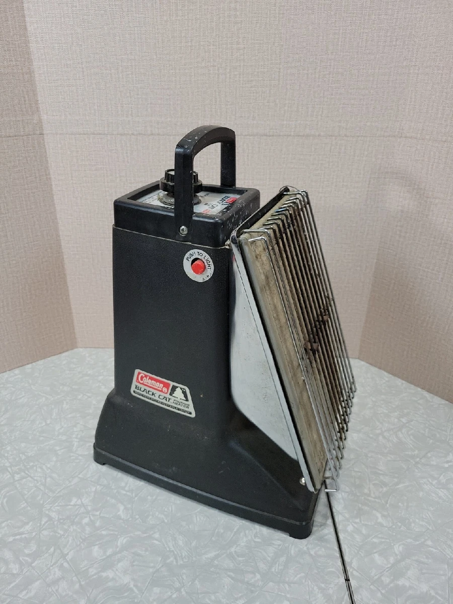 Coleman Black Cat Propane Heater 3500-5000 BTU Adjustable 5488-701 Vintage  USA | eBay