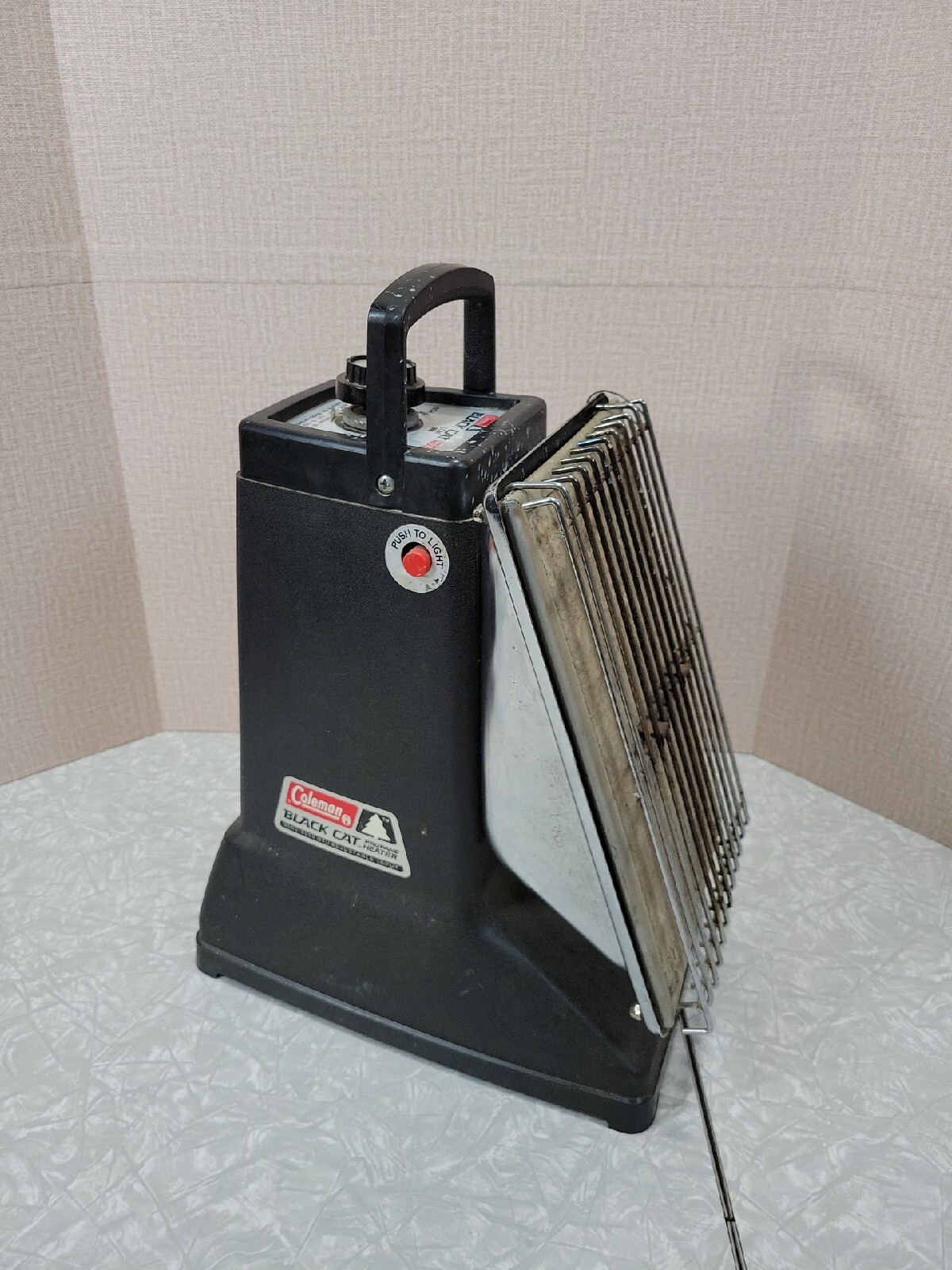 Coleman Black Cat Propane Heater 3500-5000 BTU Adjustable 5488-701 Vintage  USA | eBay