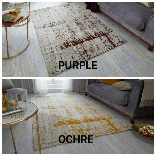 Lila Teppich-Bettumrandungen