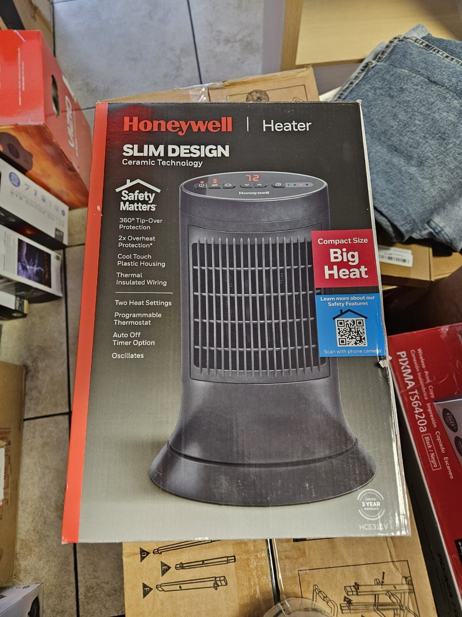 Honeywell 1500-Watt Electric Heater Dark Gray (HCE311V) 1034667