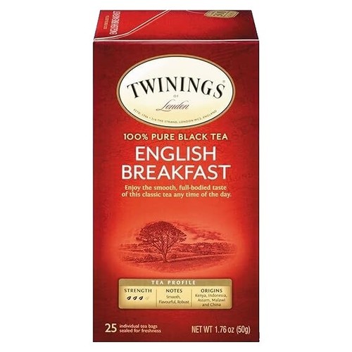 2X Twinings English Breakfast Classic Black Tea A Refreshing Taste
