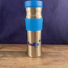 FedEx  Office Travel Mug Cup Blue Stainless Steel New In Box Employee — photo 1