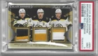 2021/22 BLACK DIAMOND BERGERON/MARCHAND/PASTRNAK TRIPLE RELIC PATCH CARD #d03/10