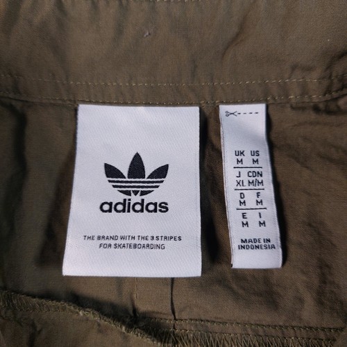 Adidas Shmoofoil Shirt Medium Olive Green Mark Gonzales Button Up Skateboarding - Picture 4 of 10