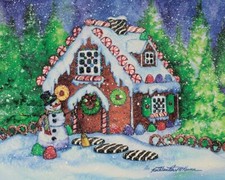 Hart Puzzles Gingerbread Cottage 1000 Piece Jigsaw Puzzle By Kathleen Parr McKen