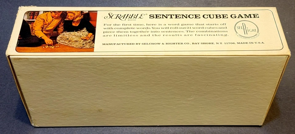 Vintage 1971 Scrabble Brand Sentence Cube Game Complete - Image 2 of 4
