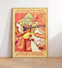 Vintage Dolly Parton Print Poster