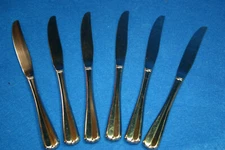 Lot of 6 Oneida Gala-Impulse Modern Hollow Knives Stainless Flatware SHIPS FREE