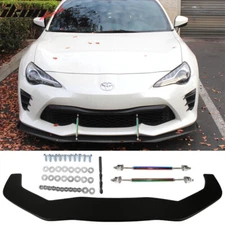 Fits 13-16 Scion FR-S/13-20 Subaru BRZ/Toyota 86 Front Bumper Lip + Splitter Rod