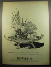1955 Tiffany & Co. Sterling Silver Bowl Ad - Modern grace and movement