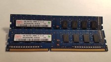 Hynix 4GB 2X2GB PC3-10600 DDR3-1333MHz non-ECC Unbuffered CL9 240-Pin DIMM S-RK