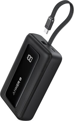 Anker Power Bank 20000mAh 30W integriertem USB-C Kabel High-Speed Ladegerät