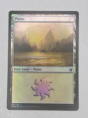 MTG Artist Proof Foil Plains (#253) KTK Signed by Florian De