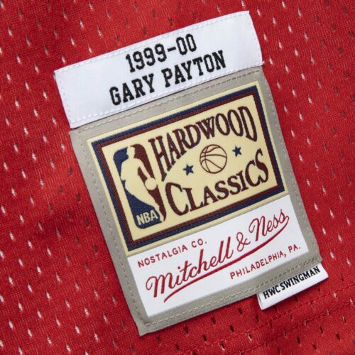 Mitchell & Ness NBA Swingman Jersey Supersonics 1999 Gary Payton Red *NEW* - Picture 4 of 4