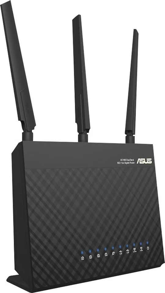 ASUS - Wireless AC1900 Dual-Band 5G Gigabit Wireless Router - Black - Image 4 of 4