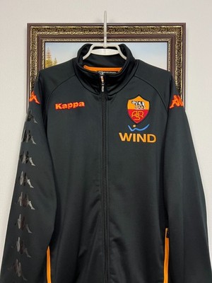 Vintage Kappa AC Roma Football Jacket Soccer Zip Mens Track Top