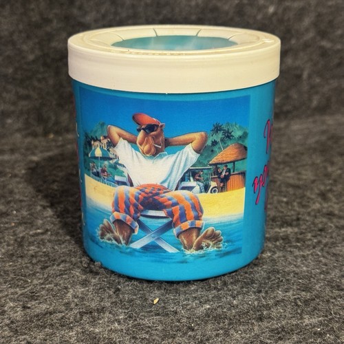 Vtg The Fridge Can Koozie 1991 Joe Camel Wish You Were Here Beach