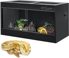 50 Gallon PVC Reptile Enclosure, 36X18X18 Inch Reptile Tank for Ball Python Bear