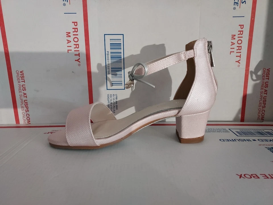 Nine West 女孩浅粉色方跟女孩尺寸 12.5 中号全新 - #00s — 第 3/4 张图片