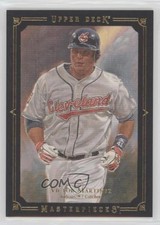 2008 Upper Deck Masterpieces Black Paper Framed Victor Martinez #27 0j5
