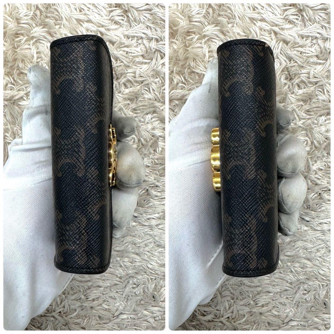 CELINE Triomphe Card Case Macadam Pattern From Ja… - image 7