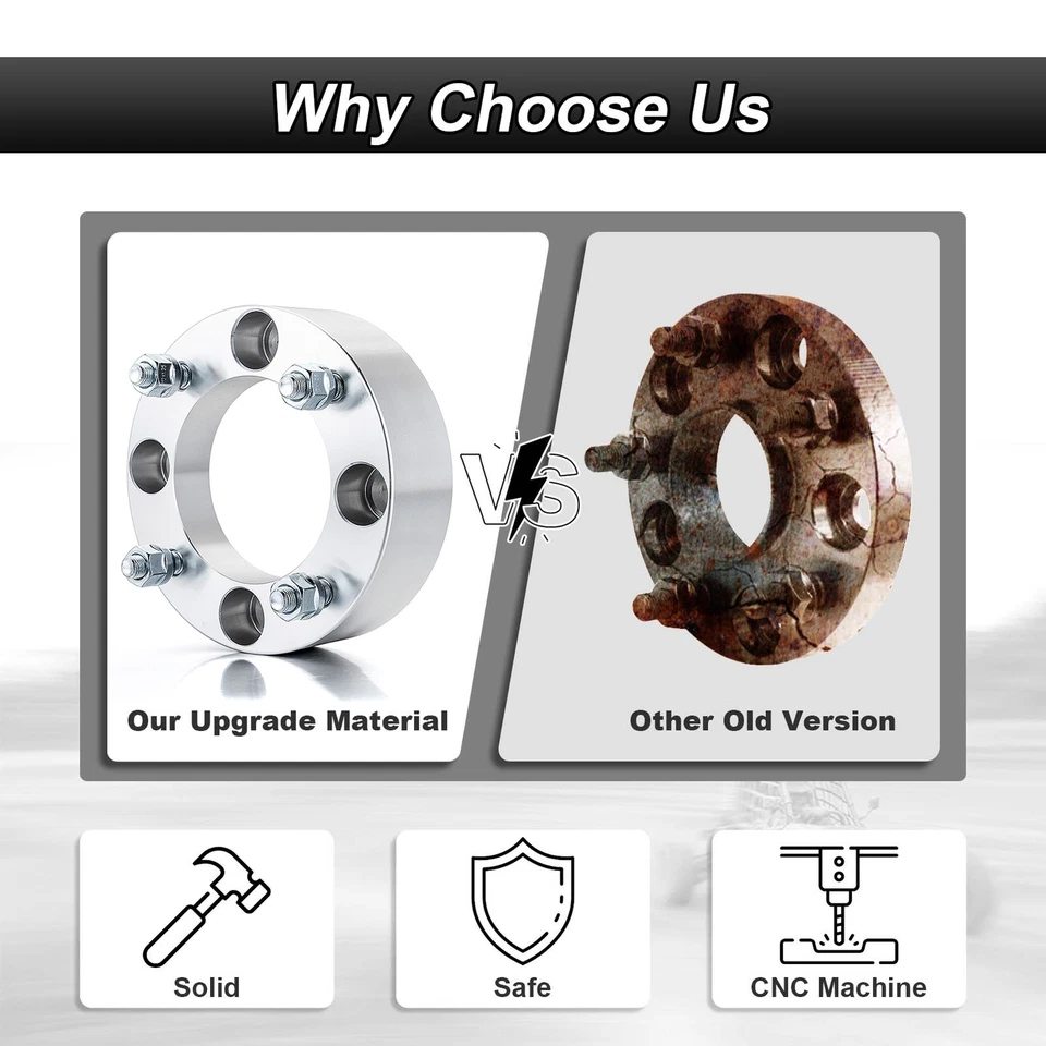 4x137mm 4pcs 2.0" Wheel Adapter Spacers For Kawasaki Mule 3000/3010/4000/4010 - Image 2 of 4