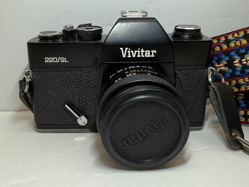 Vivitar 220/SL Vintage 35MM Camera with Case and Accessories untested As Is. - Picture 2 of 13