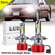 For Toyota Corolla Sedan 1.8L 1998-2000 H4/9003 LED Headlight Hi Low Bulbs White