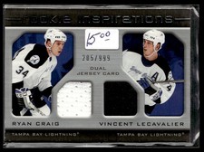 2005-06 Upper Deck Rookie Update Ryan Craig/Vincent Lecavalier Rookie 205/999