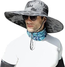 ALANGDUOXXL Big Head Super Wide Brim Sun Hats for Men XXL Large Fishing Sun...